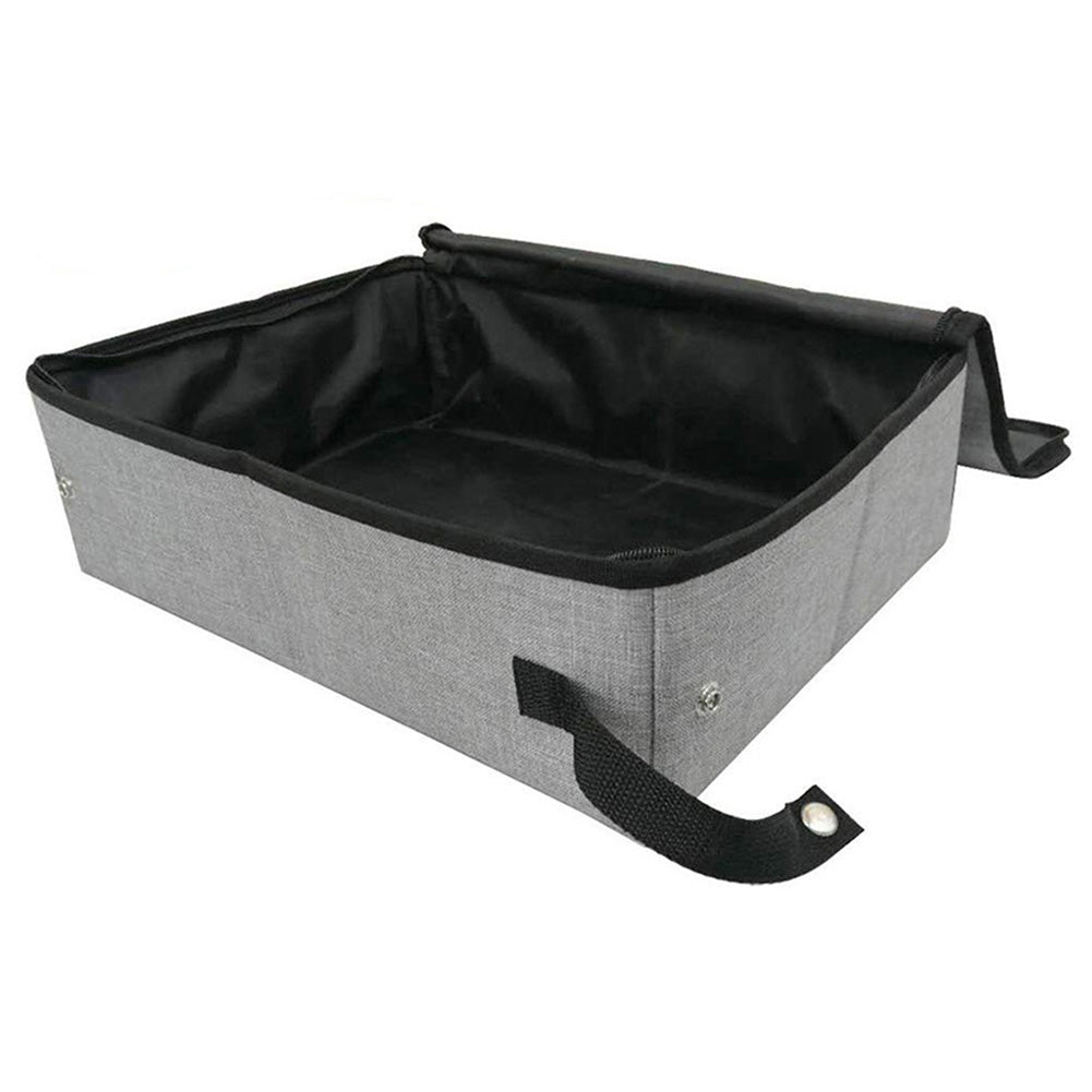 Foldable Waterproof Cat Litter Box with Lid