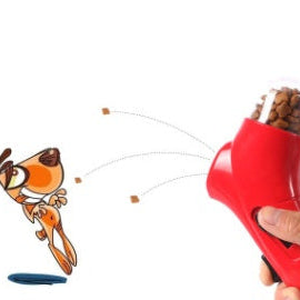 Pet Treat Launcher Gun | Interactive Training Toy for Dogs & Cats