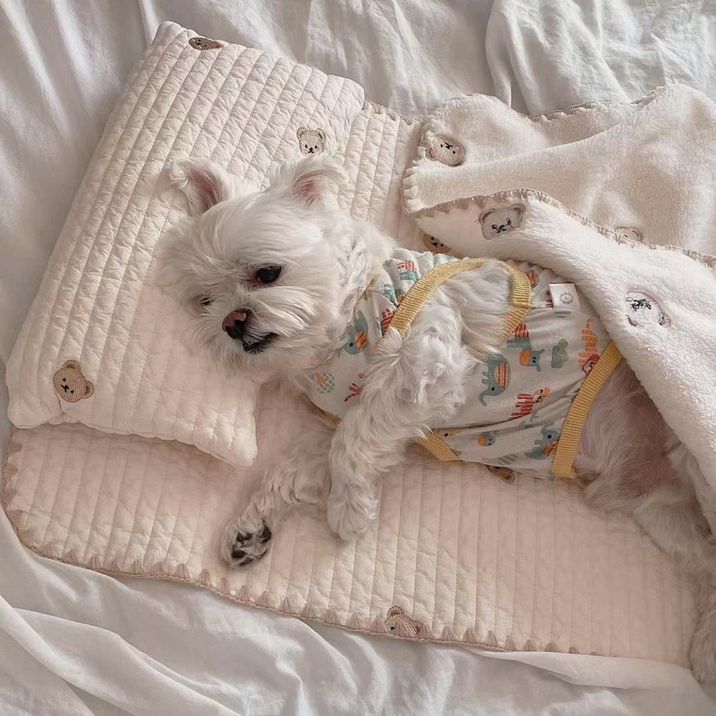 Bear 3-Piece Dog Bedding Set