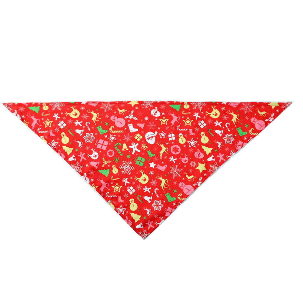 Christmas Pet Triangle Scarf & Saliva Towel