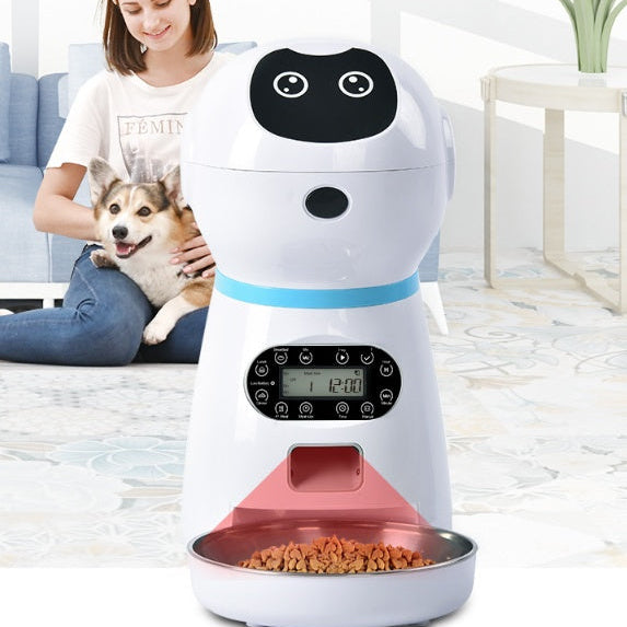 Smart Automatic Pet Feeder with Timer & Voice Recorder