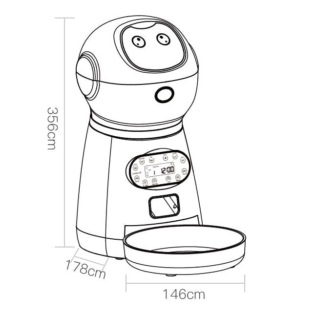 Smart Automatic Pet Feeder with Timer & Voice Recorder