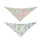 Festive Double-Sided Pet Triangle Scarf