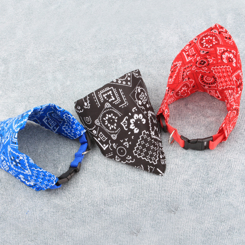 Adjustable Twill Cotton Neck Scarf Bandana for Dogs & Cats