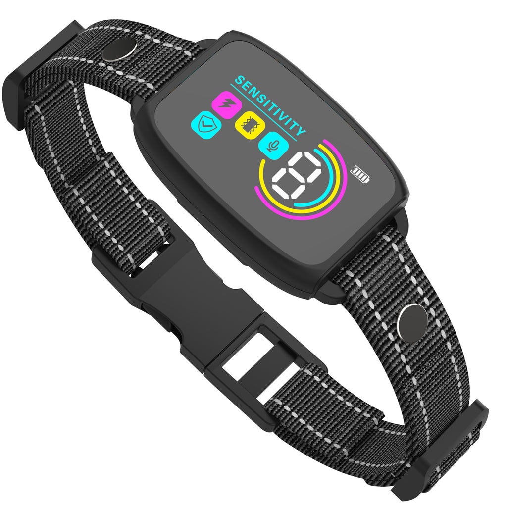 Smart AI Anti-Bark Dog Collar with LCD Display