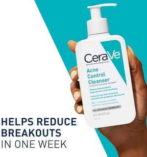 CeraVe Acne Control Cleanser 237ml - Deep Cleansing Acne Face Wash