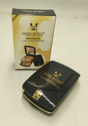 Miss Rose makeup compact and packaging on a white background