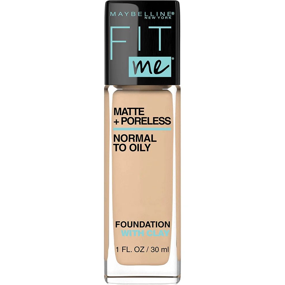 Maybelline Fit Me foundation bottle on a white background