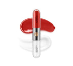 Kiko lip gloss with red shade on a white background
