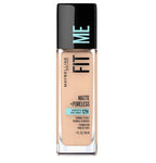 Maybelline Fit Me foundation bottle on a white background