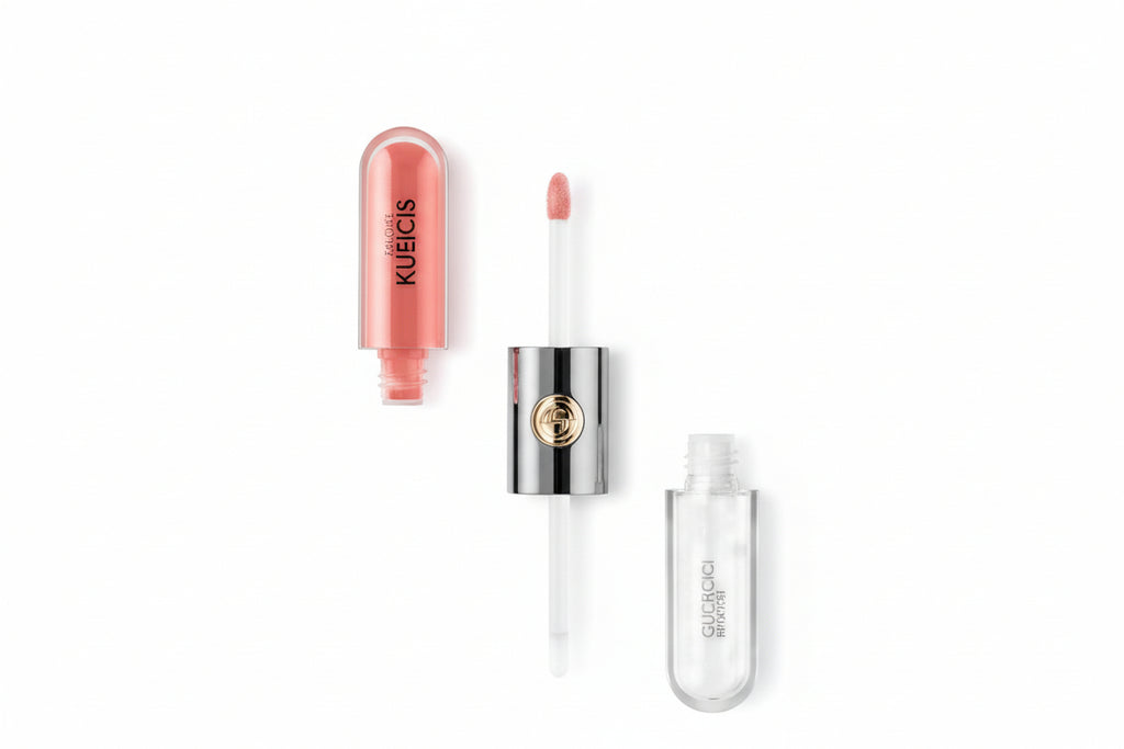 Kiko Milano lip gloss with applicator on a white background