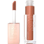 Lip gloss with applicator and packaging labeled 'Lifter' on a white background