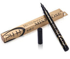 Black eyeliner pen with packaging on a white background