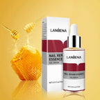 LANBENA Nail Repair Essence Serum 15ml – Dropper Bottle with Honey Extract for Damaged & Fungal Nail Treatment
