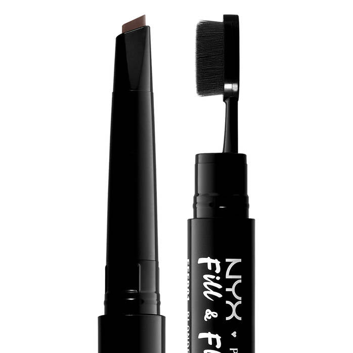 NYX Fill & Flare pen with brush on a white background