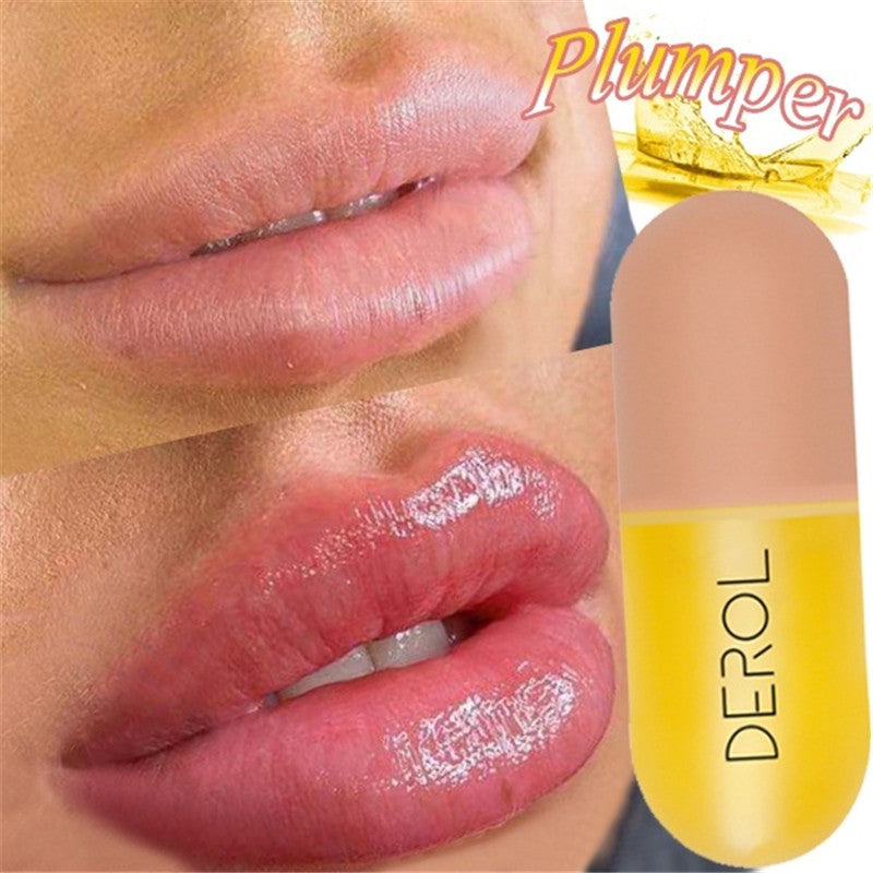 Lip plumper product with close-up of lips and 'Plumper' text.