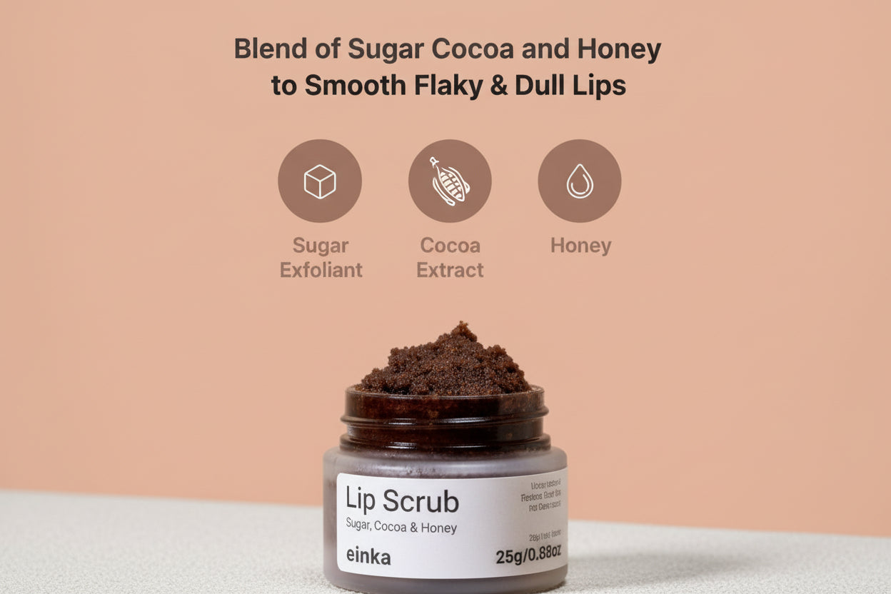 Cosmetic product with a label on a white background