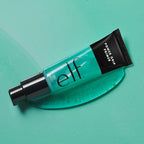 e.l.f. Power Prep Primer tube on a teal background