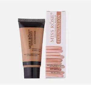 Miss Rose foundation tube and packaging on a white background